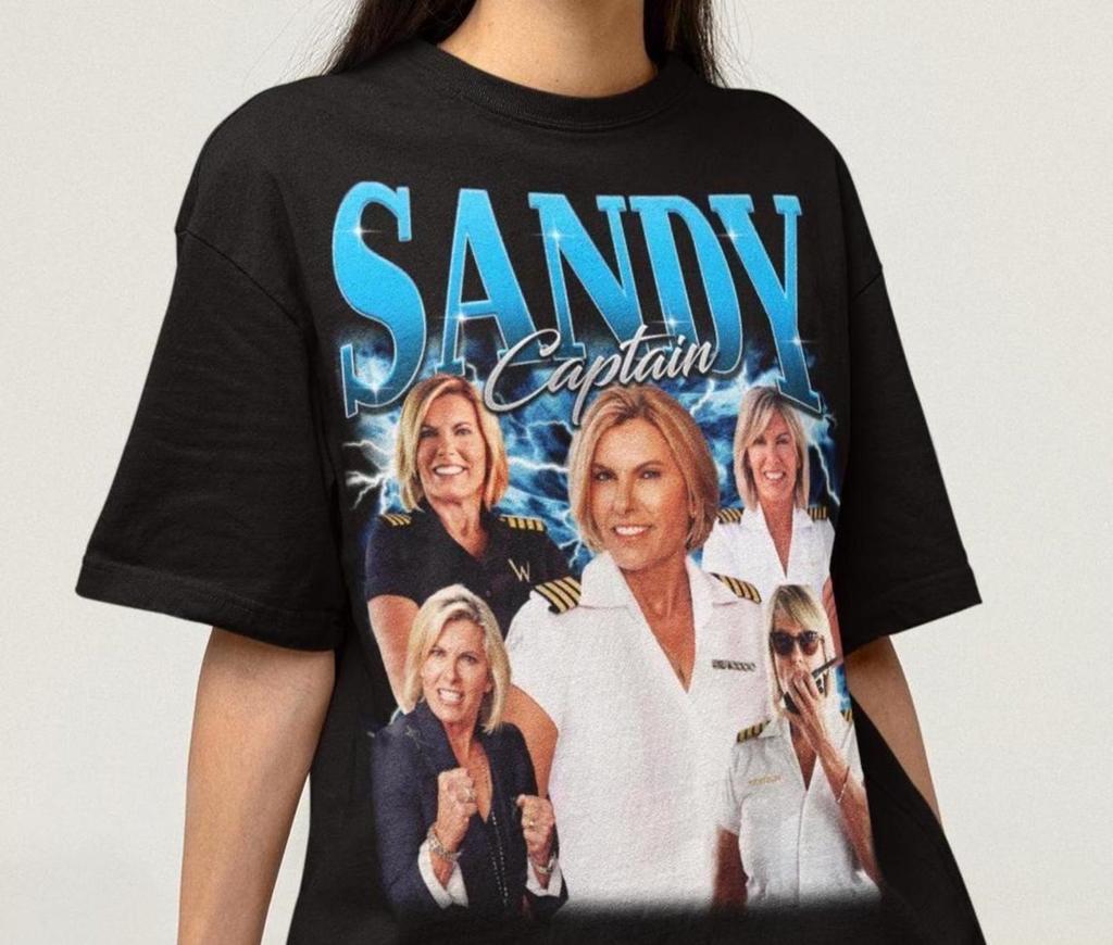 Unisex Captain Sandy Shirt - Sandra Yawn Tshirt,Below Deck Tee,Captain Lee