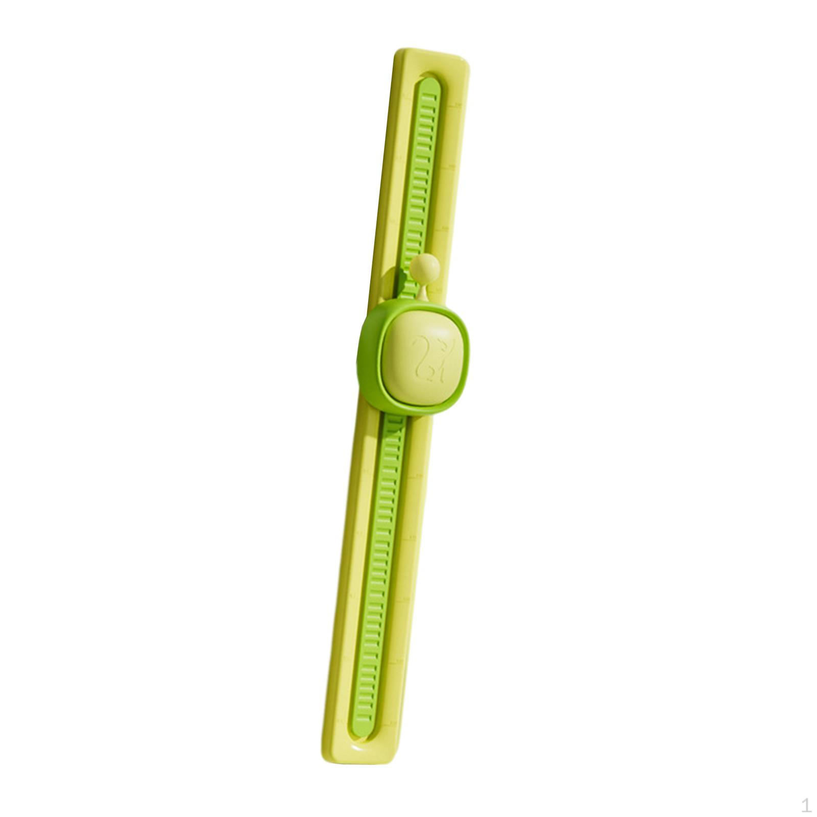 Advanced Vertical - Interactive Height Tracking Tool for Kids yellow green adjust