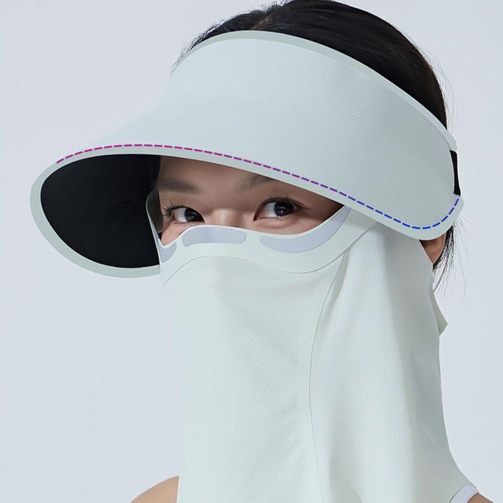 Does not squeeze the face Sun Protection Magnetic Mask Breathable Hollow Hat Gifts Sun Cap Summer