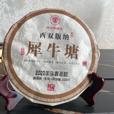Nashornteich Kopf Frühling Alter Baum Puerh Rohtee Fester Tee 100g Teekuchen