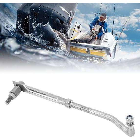 Acouto Outboard Steering Connecting Link Tie Rod 265‑315mm Adjustable Stainless Steel for to Outboard Engine Marine Boat Accessories