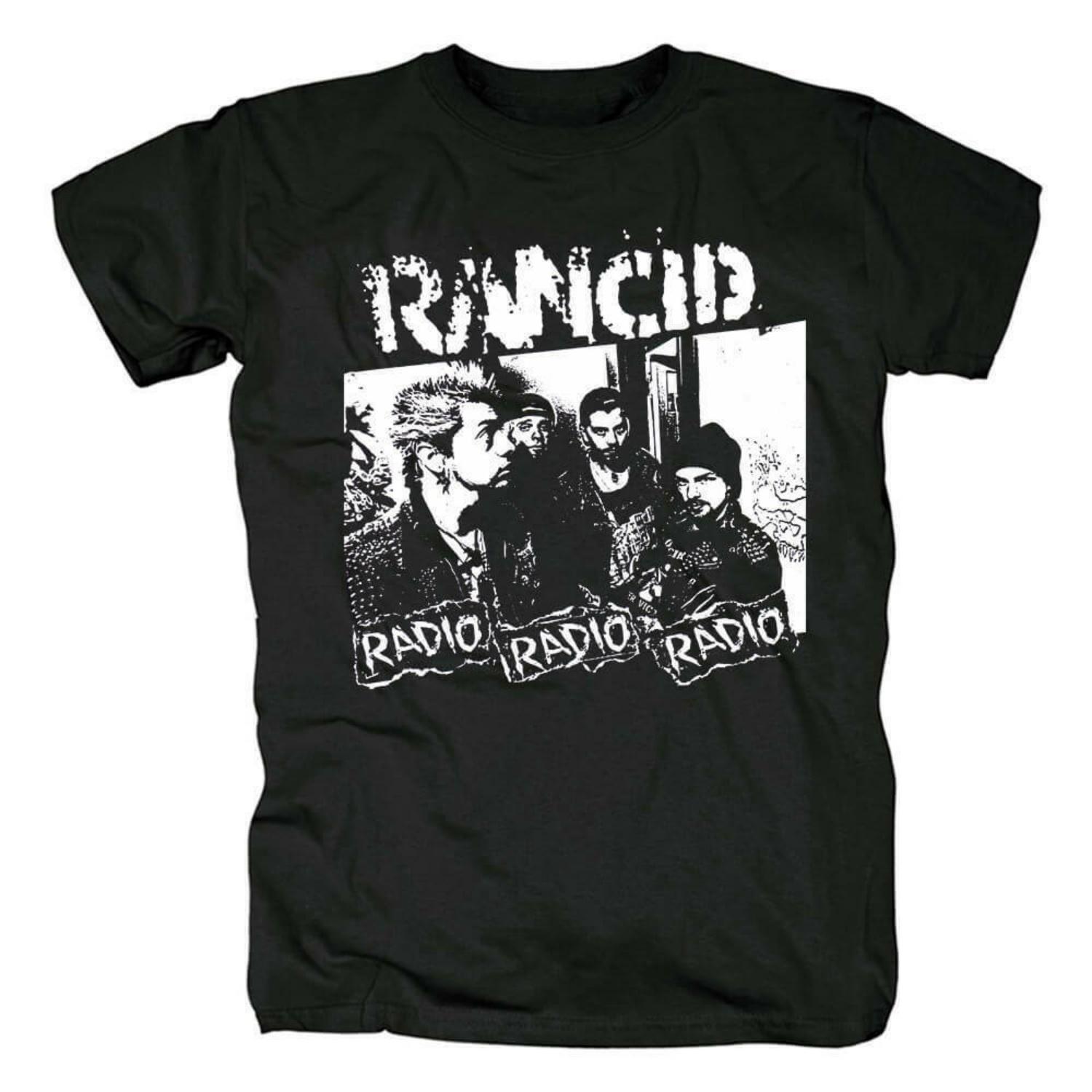 Черная футболка унисекс Rancid Radio S