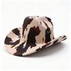 New Cow Pattern Denim Hat Men's and Women's European and American Retro Top Hat Outdoor Mountaineering Sun Protection Hat