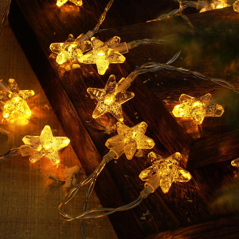 10M Y2K 80LEDS Battery Bubble Stars LED String Lights Indoor Party Home Decoration Lights Curtains Room Wedding 553