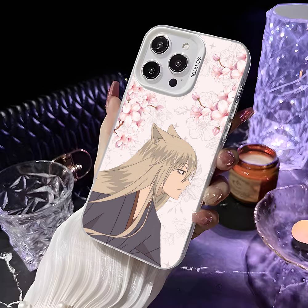 Anime K-Kamisama Kiss Handyhülle Für iPhone 16 15 14 13 12 11 Pro Max Weiß Ultraleicht Laser Metallisch Aurora Funda