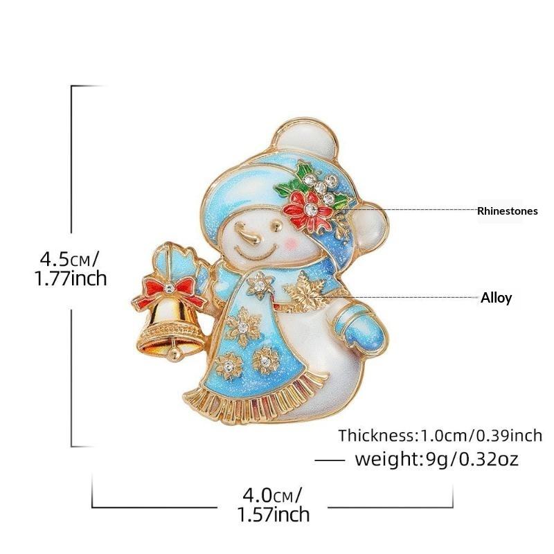 Broșe Tematică de Crăciun Cu Strălucitoare Strass Designuri Adorabile Perfecte Pentru Petrecerea de Crăciun Cadou de Sărbători