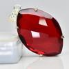 Red Topaz 132ct Marquise Cut 925 Sterling Silver Pendant Certified
