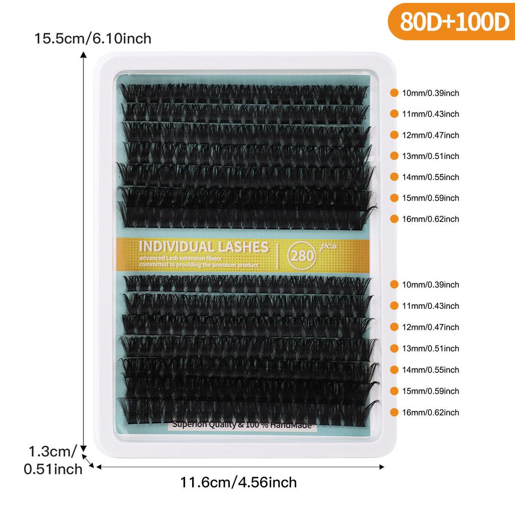 Dense D-Song Single Cluster False Eyelashes Daily Activities Diy Segmented Simulation Curled Eyelashes