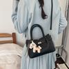 Pu Womens Tote Bag With Top Stitching Casual Crossbody For Daily Use
