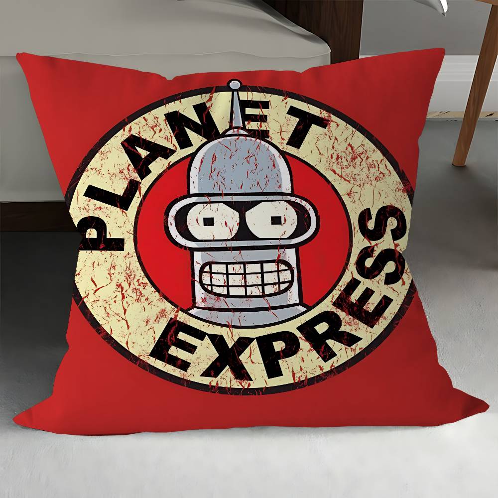 Cartoon Bender Cushion Cover Pillowcase Upholstery Sofa Throw Pillow Home Decor Pillowcas