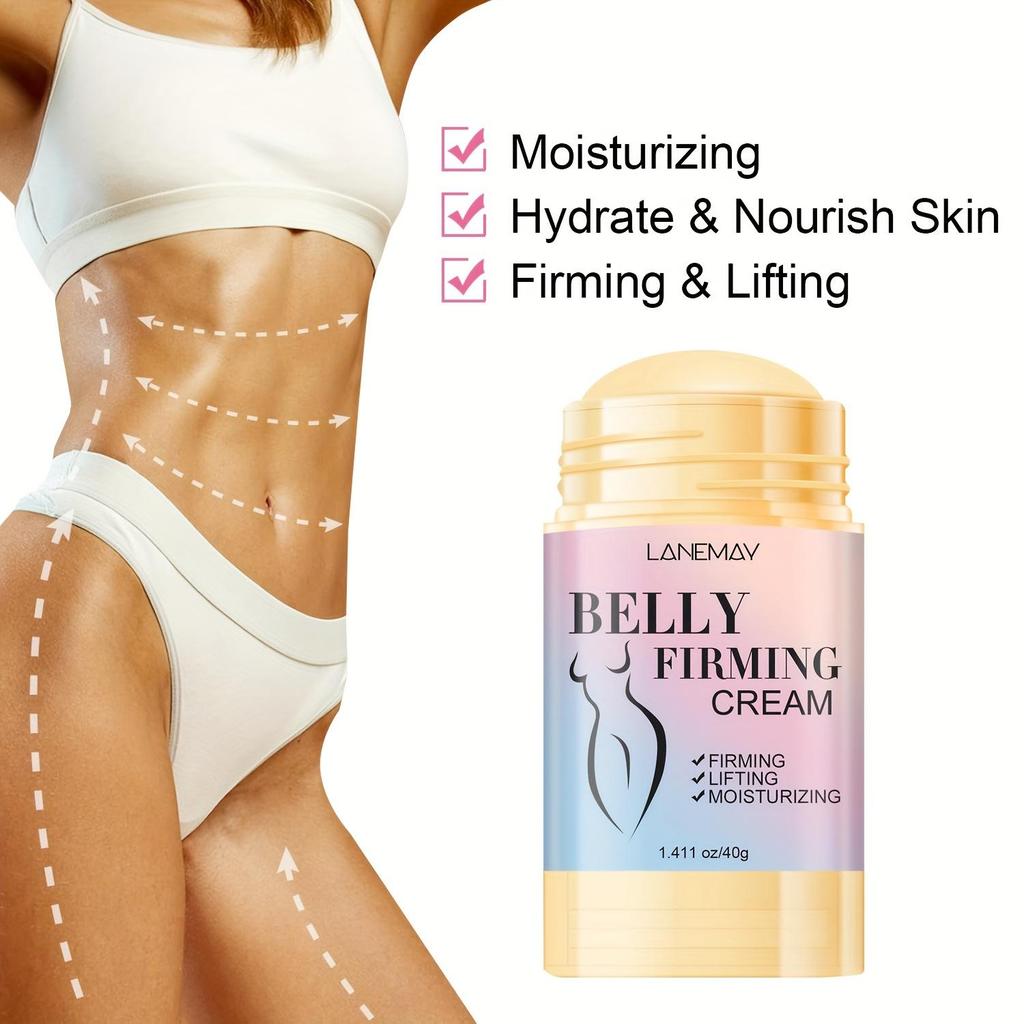 Bauchstraffende Creme – Spendet Feuchtigkeit und pflegt die Haut, Hautstraffende Creme für Bauch, Oberschenkel und Po – Geeignet für Frauen, 40 g