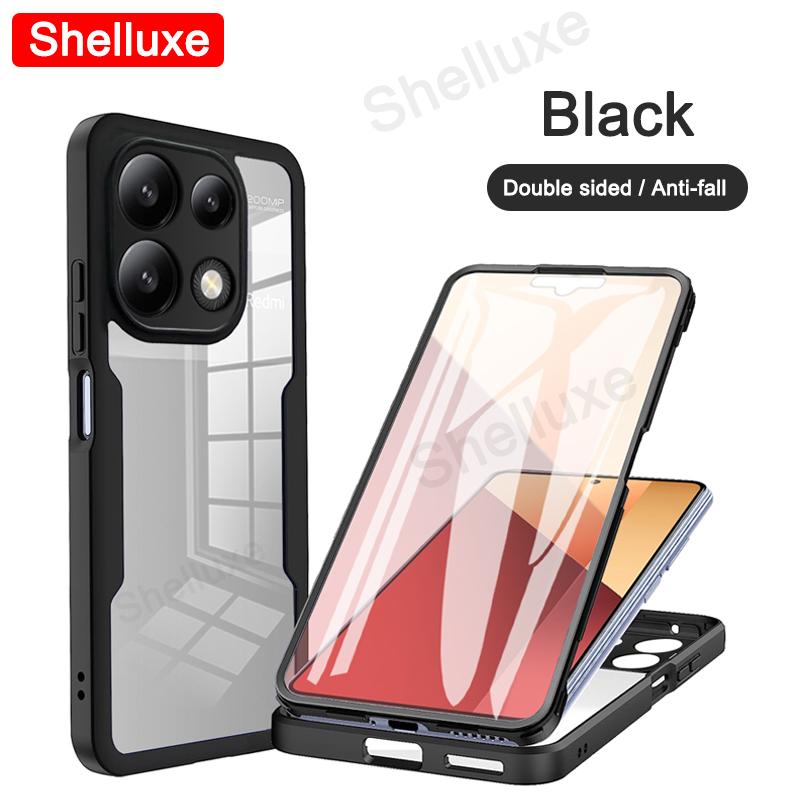 PocoX6 360 Full Body Front+Back Clear Case Shelluxe For Xiaomi POCO X6 Pro Pocophone X6Pro 5G Silicone Double Sided Phone Cover