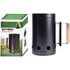 Heavy Duty Charcoal Chimney Starter, Charcoal Grill and Barbecues Chimney Starters with Quick Release Trigger, BBQ Grill Tools
