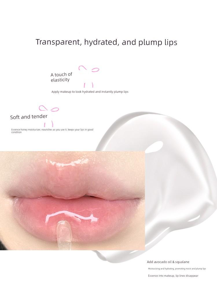 Dijia Lip Oil Lip Gloss Transparent Moisturizing and Nourishing Lip Essence for Women, Layered with Lipstick and Lip Glaze to Reduce Lip Lines