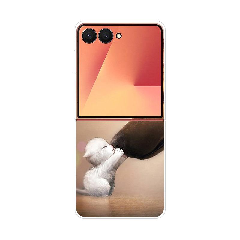 Luxury Transparent Phone Case For Samsung Galaxy Z Flip 7 Cases Hard PC Folding Cover For Galaxy Z Flip7 Shockproof Capa Fundas