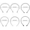 Diadema Metálica Ondulada de Resorte Unisex Sin Deslizamiento Diademas para Deportes al Aire Libre Diadema Simple para Mujeres Hombres Adorno para Lavarse la Cara