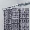 Geometric Pattern Shower Curtain Abstract Black And White Bathroom Decor Modern Waterproof Fabric Liner Washable Home Textile