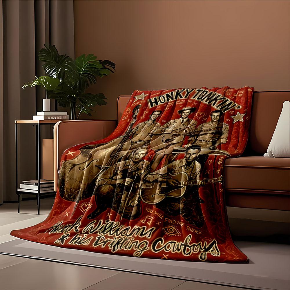 Honky Tonkin' Band Blanket for all seasons blanket lunch break throw gift