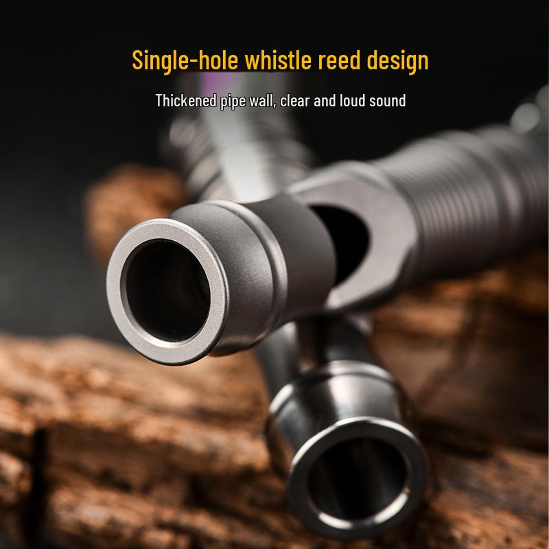 Lightweight Titanium EDC Outdoor Survival Whistle