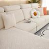 Plüsch-Sofa-Sitzbezug für Wohnzimmer, Samtkissen, elastische Eckcouch, 1/2/3/4-Sitzer, solide Schonbezüge-Set