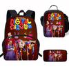 Kinder Cartoon Rucksack Set Grundschüler Mit Lunchtasche Federmäppchen - Leicht Ergonomisch Oxford Stoff