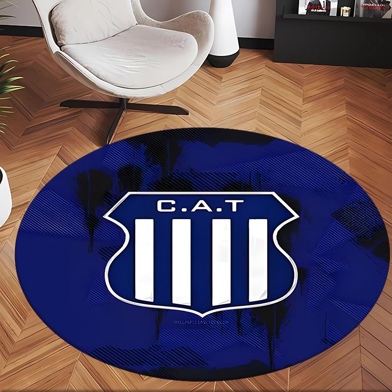 Club Atlético Talleres (1) Round Office Rug Decorative Floor Rug for Office Bedroom Living Room and Home Space