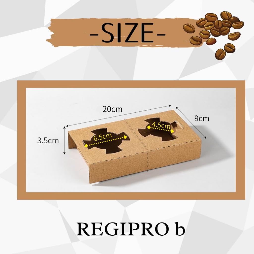 RegiProb Paper Drink Holder for Takeout, Holds 2 Cups (20)