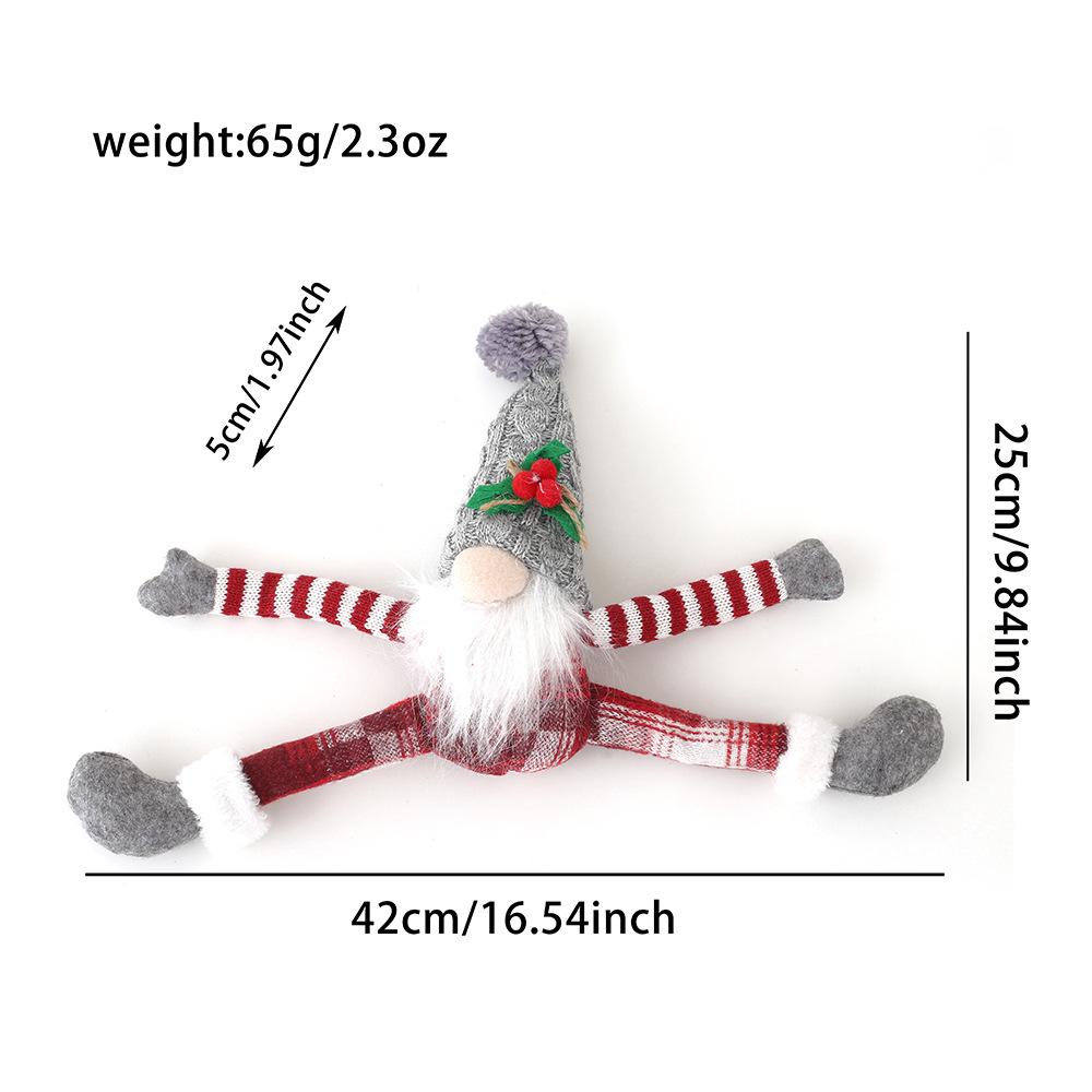 Christmas Decorative Gnome Curtain Tie-back with Rudolph