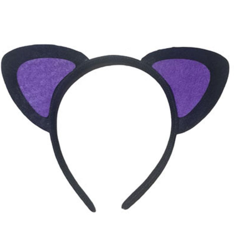 Plastic Cats Ear Hairband For Cosplay Party Costume Daily Wear Hairhoop Comfortable Face Washing Hairband for Women