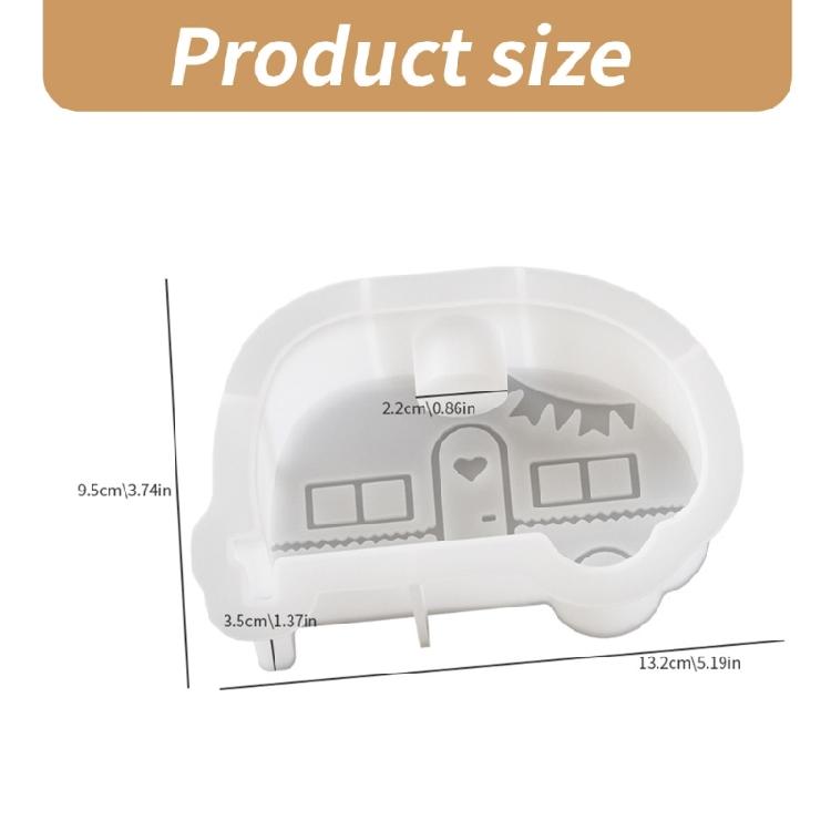 Multipurpose Silicone Caste Mold Set Accessory Portable for Handmade Resin and Plaster Candle Stands Decoration
