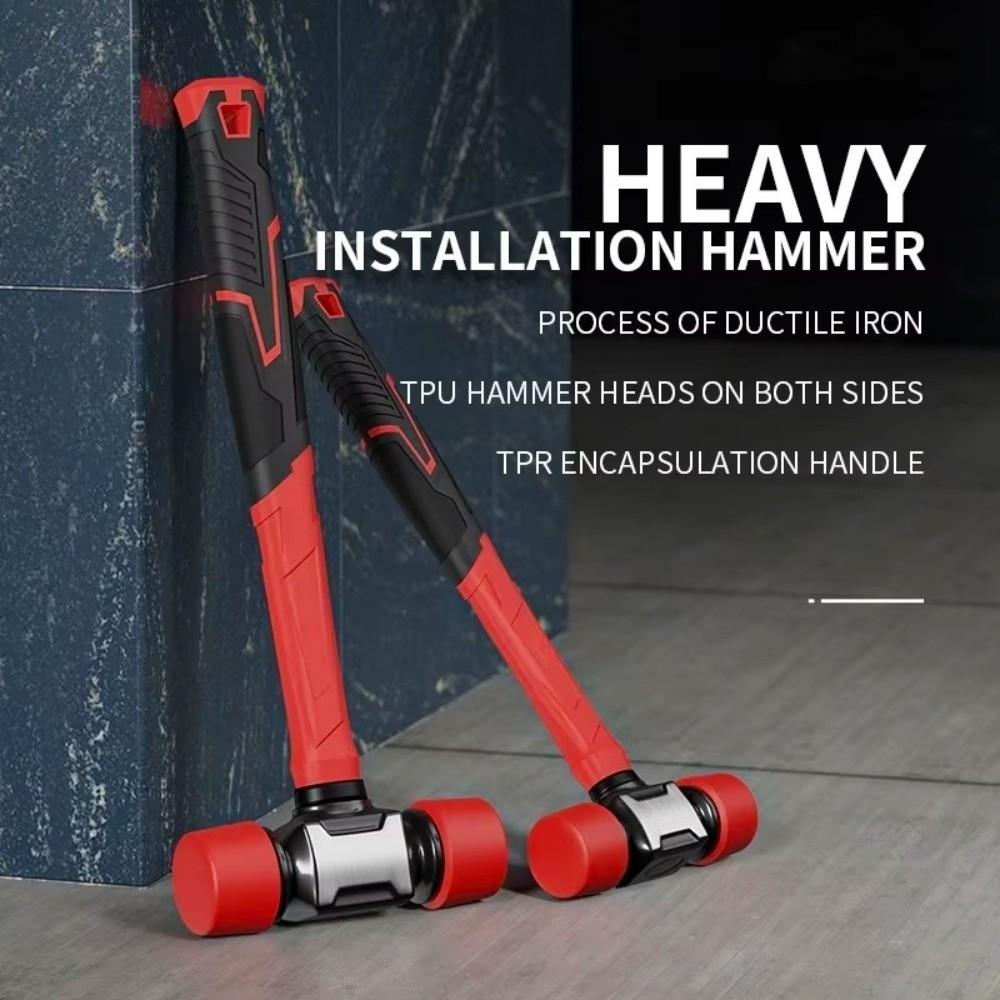 Non-Slip Grip Rubber Mallet Solid Rubber Head Installation Mallet Floor Tile Installation
