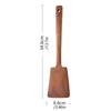 Nonstick Pan Wooden Spatula High Temperature Resistant Acacias Kitchen Tool Ergonomic Grip For Flipping Stirring Serving