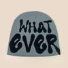 Popular Letter Jacquard Knitted Hat For Men And Women, Warm Personality Contrasting Colors, Hip-Hop Cold Hat, Pullover Hat