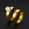 Simple Stainless Steel Smooth Circles Rings For Women Men Fashion Jewelry Valentine's Day Gifts  Size 6-12