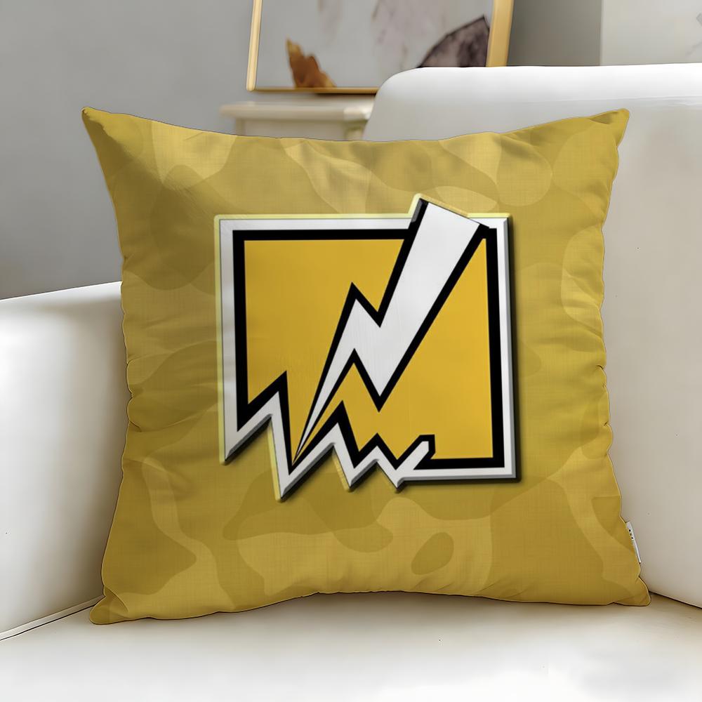 popular game Rainbow Six Siege Cushion Cover Soft EasyWash Pillow Case Versatile for Couch Bed Travel and Office