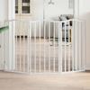 Vidaxl Foldable Pet Safety Gate, 3 Panels, White, 150Cm