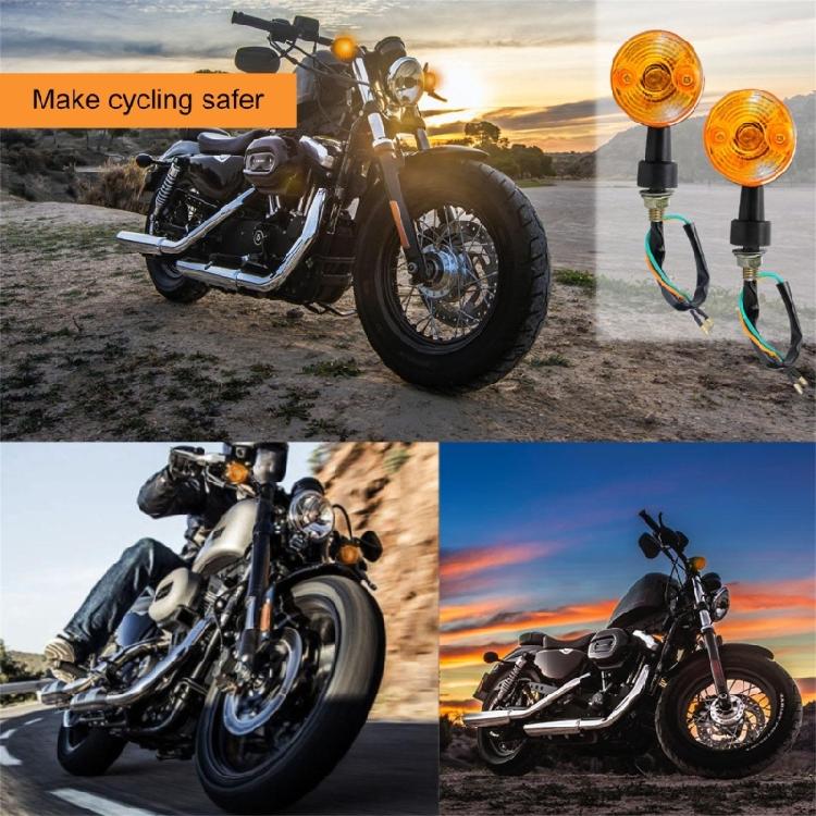 LED Motorcycle Turn Signal & Horn set with Multiple Color Option ABS & Metal for Customization & Improved Road Safety