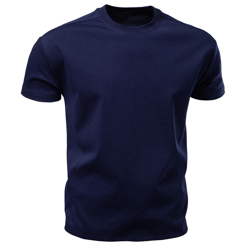 

AIOPESON Men s Basic Short Sleeve T-Shirt Crew Neck Solid Casual Tee Cotton Blend Breathable Summer Top Daily Wear EUR XXL 95-105kg