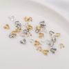 100Pcs 14/18K Gold Plating Wire Guards for Jewelry Making U Shape Connector for Jewelry  Jewelry