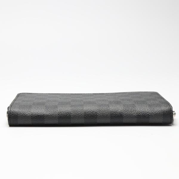 LOUIS VUITTON Damier Graphite Zippy Organizer N63077 Long Wallet purse black Used