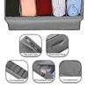 Under Bed Clothes Organizer Large Adjustable Dividers Storage Bag Durable Fabric Clothes Holder with 4 Separators