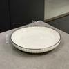 Ceramic Dinner Plate Creative Platter Western Food Large Disc Salad Breakfast Dishes Pasta Sushi Plate Kitchen Tableware Cutlery