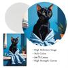 Cute Bathroom Cat Poster Print Canvas Painting Modern Funny Kitten Wearing Bathrobe Wall Art Pictures for Toilet Room Home Decor