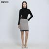 Ozoc Tweed Setup Knit Skirt