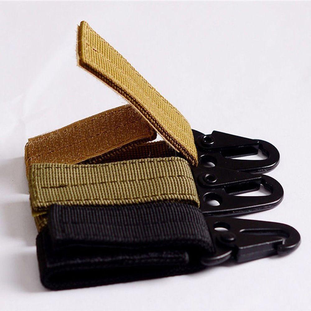 

Outdoor Nylon Strap Carabiner Clip Molle Buckle Hanging Belt Key Hook
