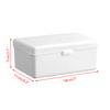 Transparent Plastic Storage Box Pocards Small Card Storage Box Desk Organizer Box Classification Box Stationery