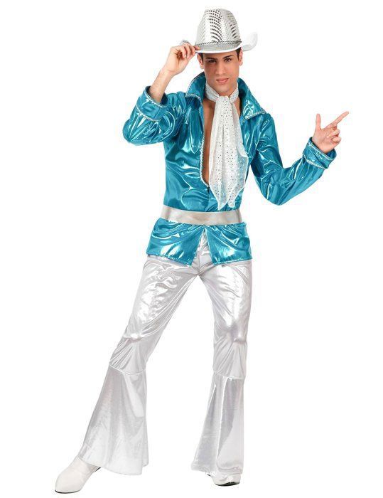 Déguisement Homme Disco Bleu