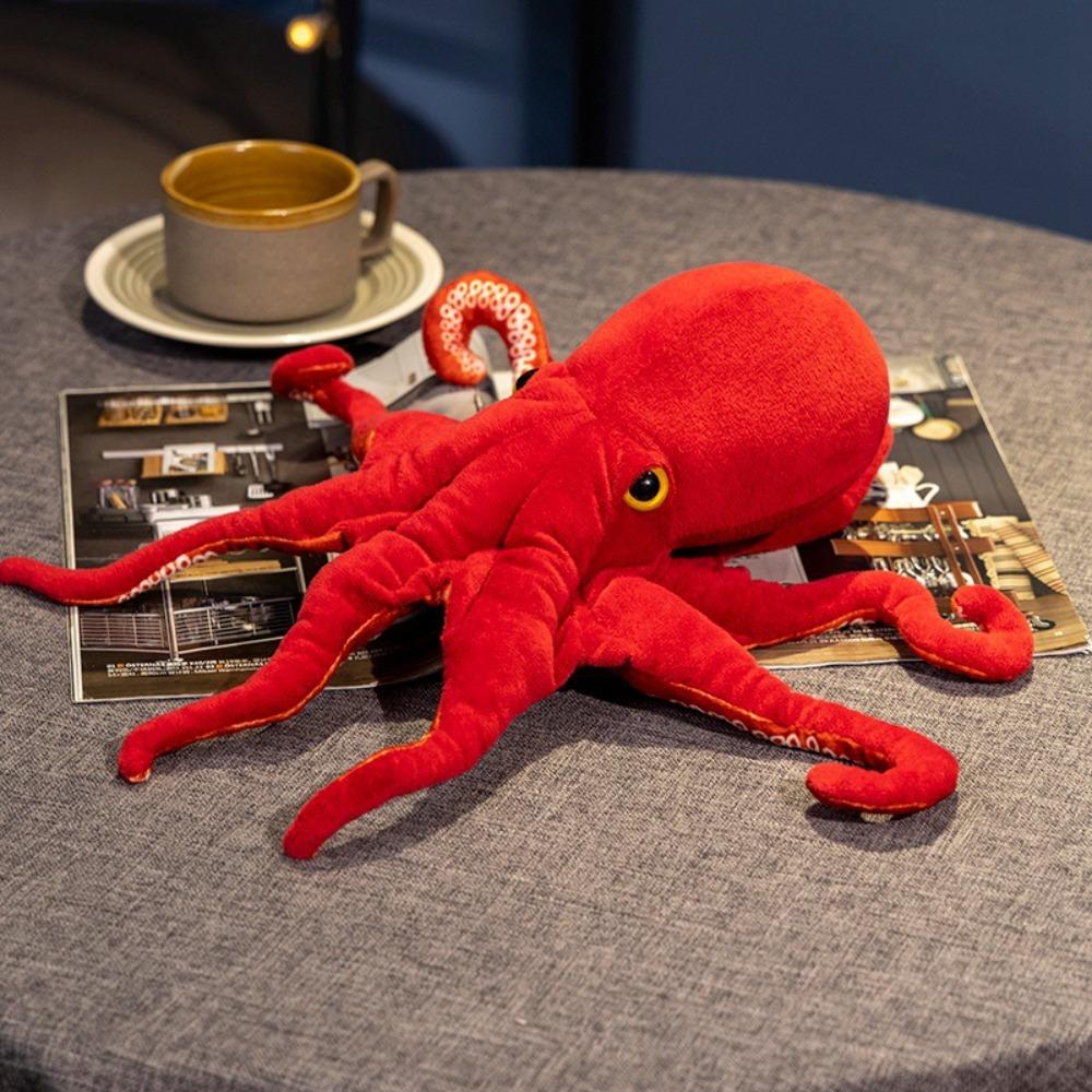 Simulation Red Octopus Dolls Realistic Stuffed Octopus Octopus Plush Toy  Kids Toy