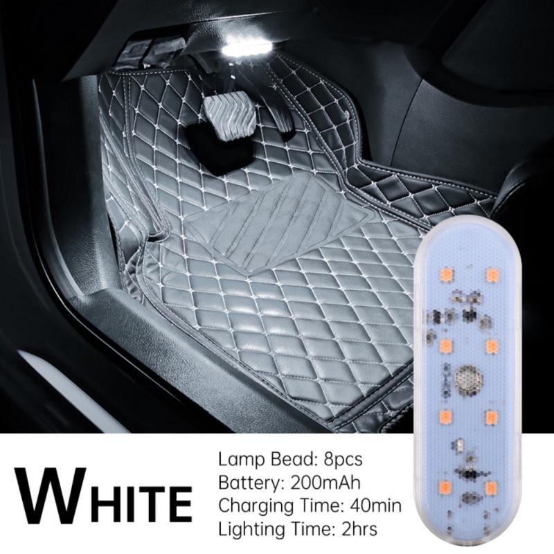 Car Interior Light LED Car Proof Touch Flash Light Door Magnet Touch Light USB Chargeable Battery Car Motorhome Ceiling Lamps