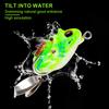 1pcs Mini Frog Soft Bait 60mm 5.5g Double Hide Hook Fishing Lure Bionics Sequin Frog Bait Artificial Lifelike Thunder Frog Lure